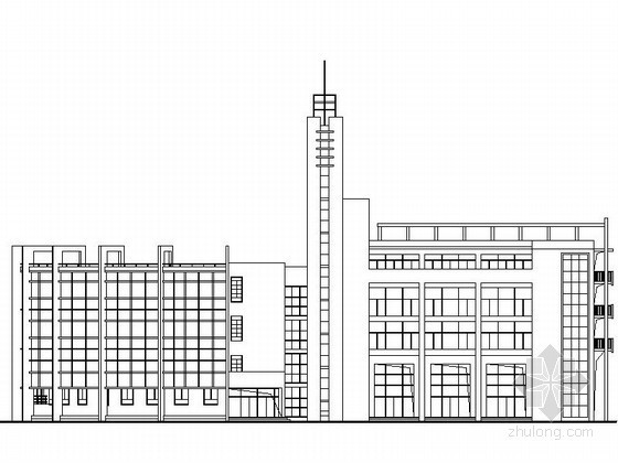 行政图书综合楼资料下载-[合肥]某中学五层综合楼建筑施工图