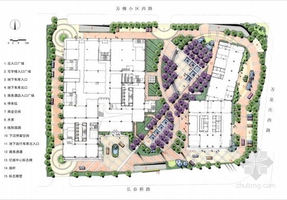 商业中心景观设计su资料下载-[北京]城市商业中心外环境景观设计方案