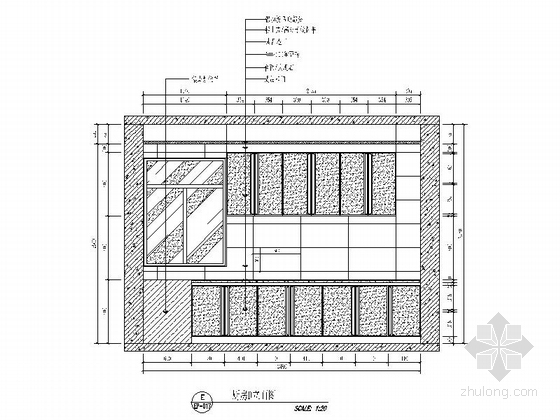 [重庆]精品楼盘新中式三居室装修图（含效果模型）厨房立面图