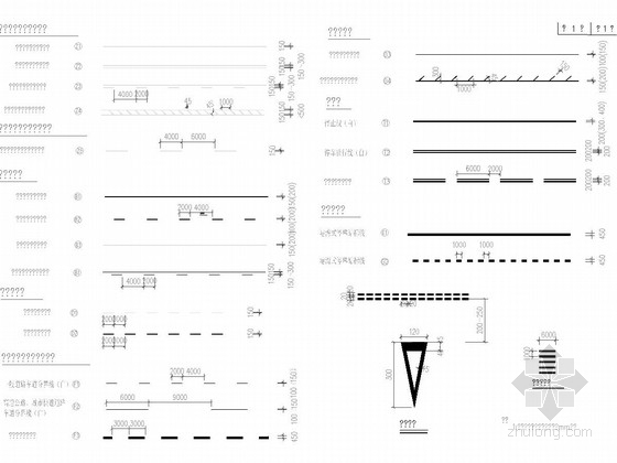 市政标志标线图纸资料下载-市政道路交通标志标线图12张（重庆）