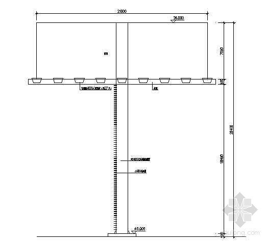 室外落地广告牌施工图资料下载-高炮广告牌施工图纸