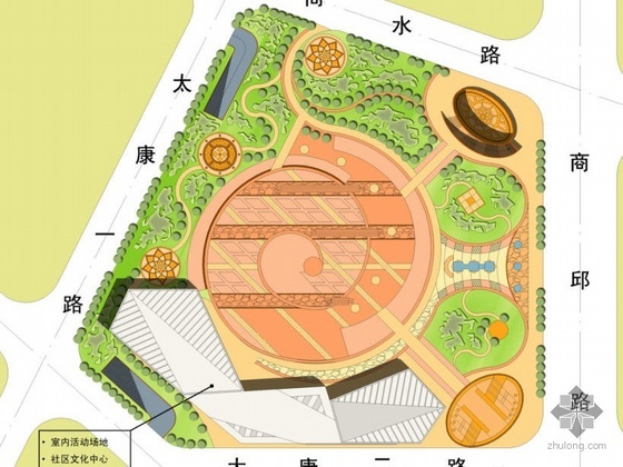 线性广场景观设计资料下载-青岛广场景观设计方案