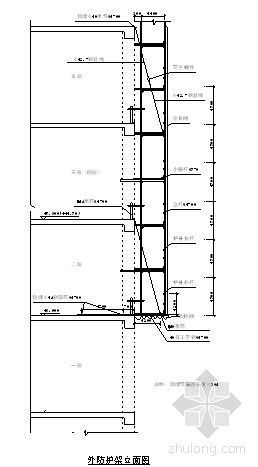 平顶山七层资料下载-平顶山市某综合楼工程外脚手架施工方案