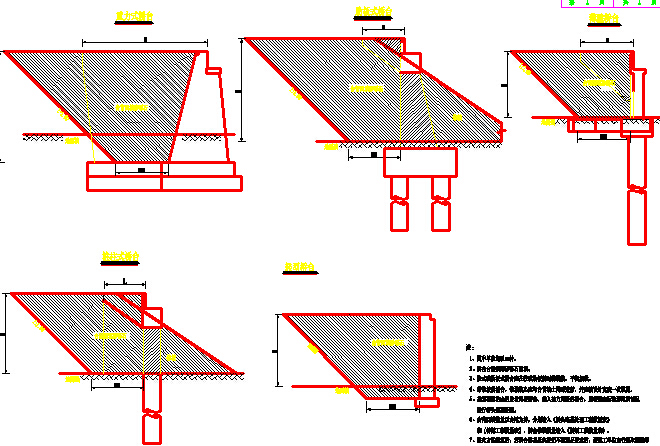 四级公路加宽改建二级公路及三级公路工程设计图纸3100张CAD（附计算书预算书地勘）-桥头路基处理设计图