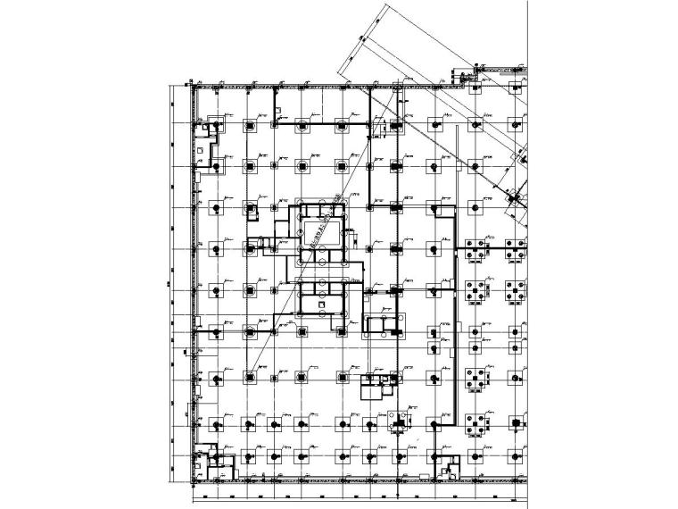 地下车库建筑结构施工图资料下载-[广东]地下二层框筒结构地下车库结构施工图