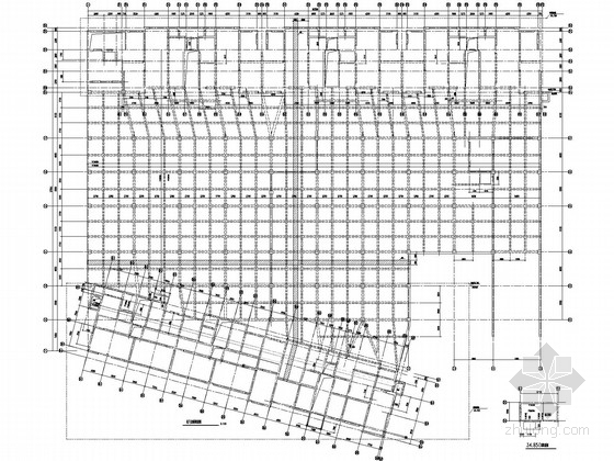 下一个水耕车间建筑资料下载-大型建筑地下一层结构施工图(条基、独基)