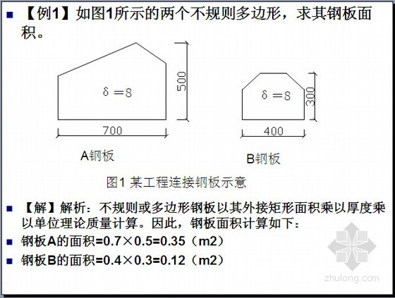 [实用]金属结构工程量计算及组价附图讲义（一图一算77页）-例题 