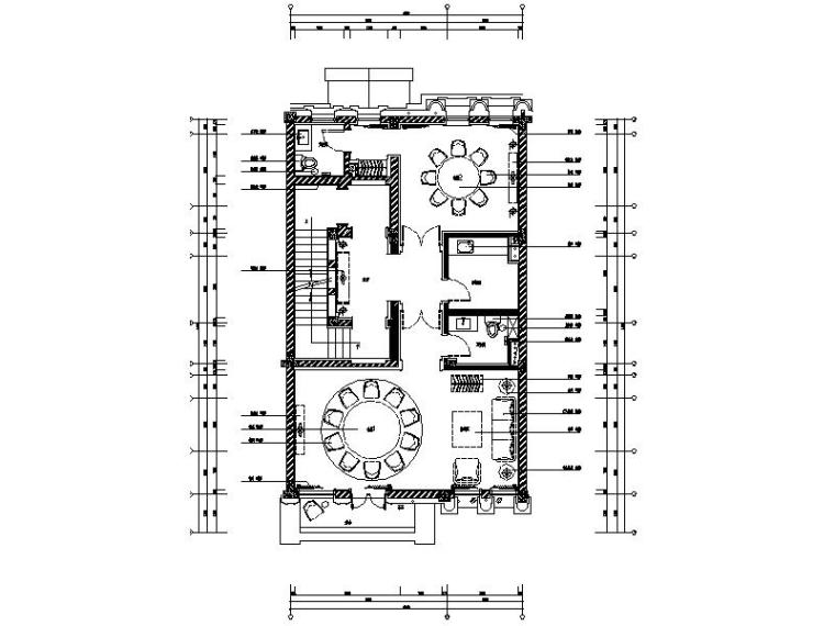 别墅新中式样板房资料下载-[济南]新中式东方风情别墅会所样板房室内设计施工图（含实景图）