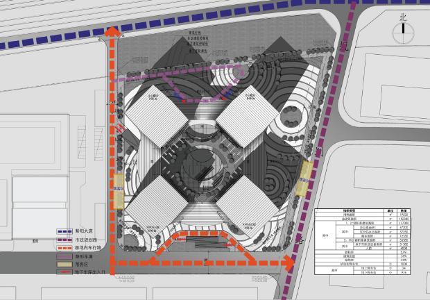 [江西]高层钻石切割造型办公楼建筑设计方案文本-高层钻石切割造型办公楼建筑分析图