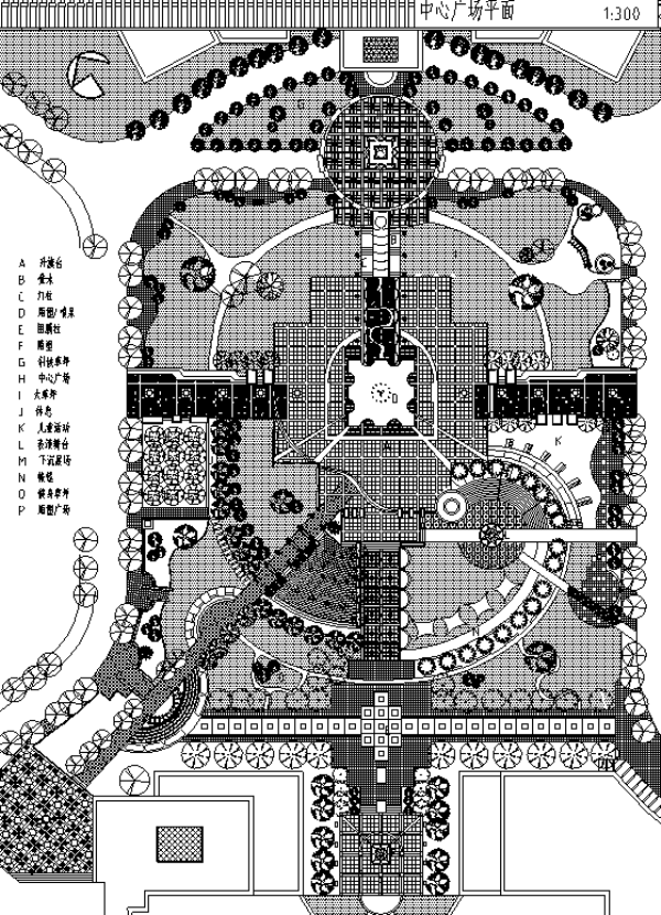 商贸广场景观平面图资料下载-广场景观绿化设计CAD平面图57套