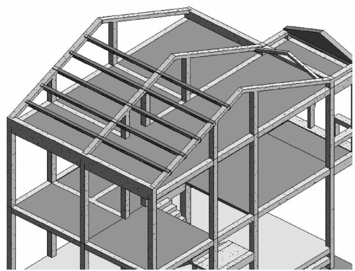 Revit建筑结构模型资料下载-Revit教程-结构钢筋混泥土别墅教程