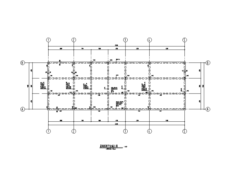 条形设备基础资料下载-地上一层钢混框架结构设备用房施工图（建筑结构暖通电气，2015）