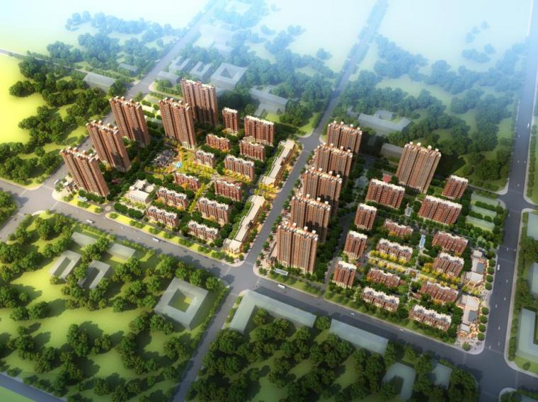 [广东]高层多变造型立面住宅建筑设计方案文本-高层多变造型立面住宅建筑效果图