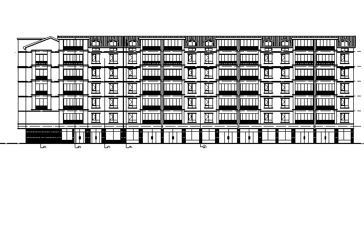 27层塔式住宅资料下载-[宁夏]多层新中式风格塔式住宅建筑施工图（含全专业及地下室）
