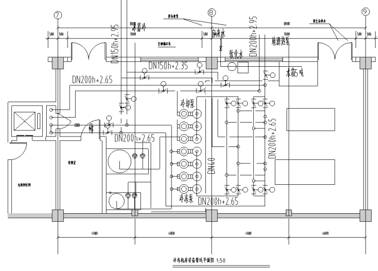 卫生间标准施工图大样节点资料下载-江西某地源热泵空调系统施工图（含地源热泵系统及大样等）