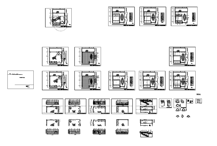 邦果咖啡餐厅室内设计二层全套施工图（含47个CAD图纸）-二层大堂施工图