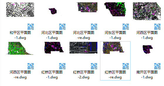 天津市总体CAD现状图（含各区）-图纸包含