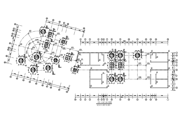 招待所建筑方案资料下载-三层框架结构招待所结构施工图（CAD、11张）