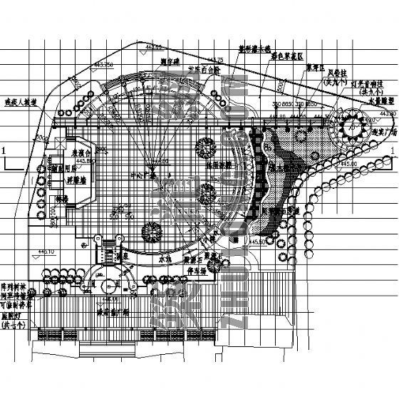 广场全套园林施工图资料下载-某广场全套施工图