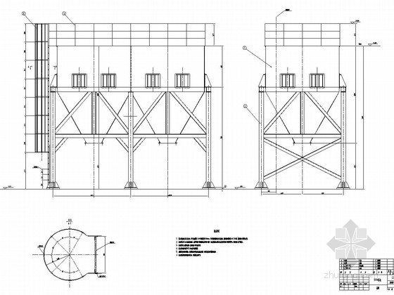 100吨水泥罐基础计算资料下载-100吨料仓图