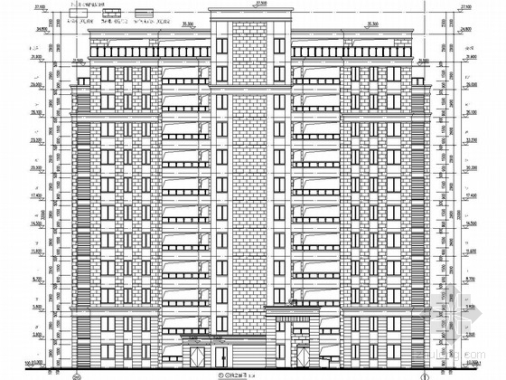 宿舍楼建筑平面施工图资料下载-5300平11层员工宿舍楼建筑结构施工图