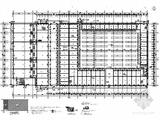 简欧风格两层菜市场及超市建筑施工图-简欧风格两层菜市场及超市建筑平面图 