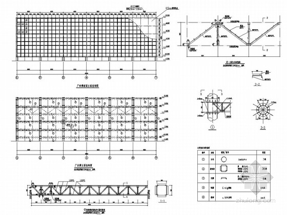 36米钢结构计算书资料下载-36X10大幅钢结构落地广告牌图纸及计算书