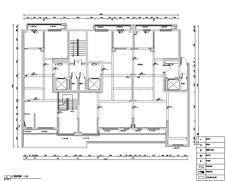 [新疆]禅意空间|合一茶道休闲会所设计施工图（附效果图）-原始建筑图
