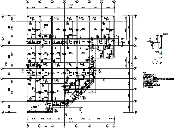 深圳甲级卫院框架结构施工图（CAD，27张）_3