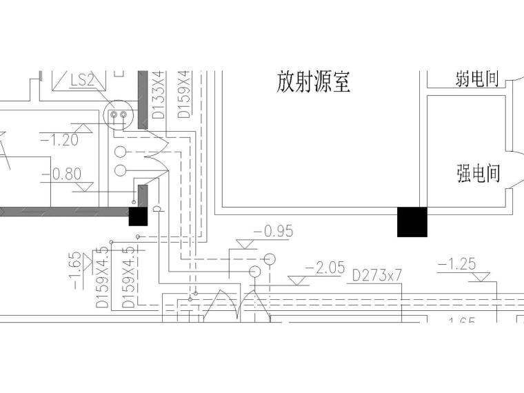 省级疾控中心实验室暧通全面施工图（舒适性空调设计、防排烟设计、通风设计）-地下室部分-Model10.jpg