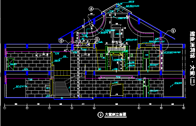 新中式风格cad图资料下载-高层新中式风格鲤鱼洲宾馆建筑施工图