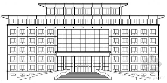 检察院荣誉室装修图资料下载-某七层检察院建筑方案图