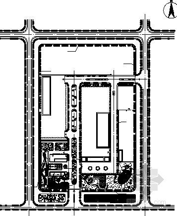 某小区景观设计总平面资料下载-某工厂周边环境景观设计总平面
