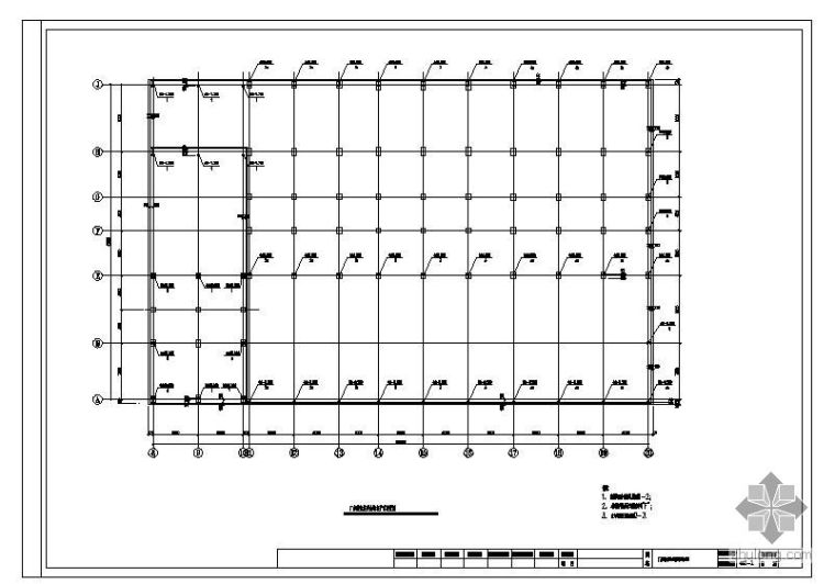 蔬菜车间结构设计图资料下载-某生产车间钢结构设计图
