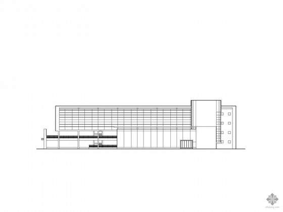 二层厂房框架结构建施图资料下载-[苏州]某厂区四层厂房建筑施工图