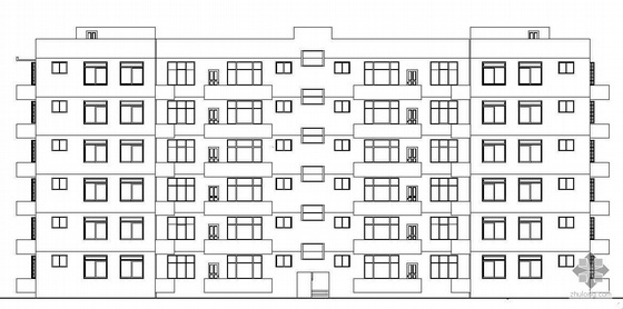 毕业设计建筑施工图纸资料下载-[大连]某六层住宅小区建筑施工图（毕业设计）