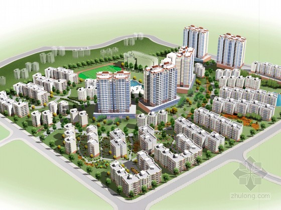 住宅区概念方案资料下载-某宜居住宅小区概念性规划设计方案