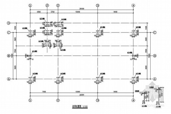 售楼处钢结构施工方案交底资料下载-某2层钢结构售楼处建筑结构设计图