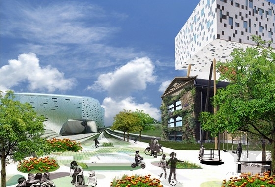[上海]唯美梦幻文化生态休闲度假区设计方案-景观效果图 