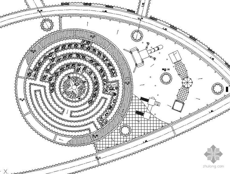 广场方案施工设计图资料下载-儿童活动广场设计图