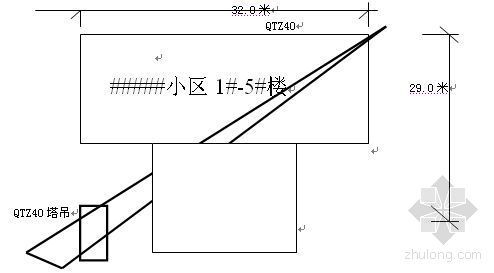 塔吊拆装事项资料下载-山东某高层住宅小区塔吊施工方案（四台QTZ40塔式起重机）