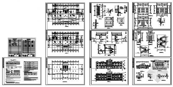 某二层公司办公室设计图-4