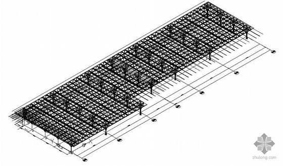 钢结构设计高速公路cad资料下载-某高速公路站台新建雨篷结构设计图