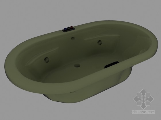 舒适浴缸资料下载-自动舒适浴盆3D模型下载