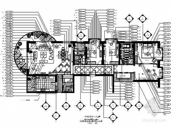 200平方样板房资料下载-[上海]200㎡四居样板房施工图（含实景）