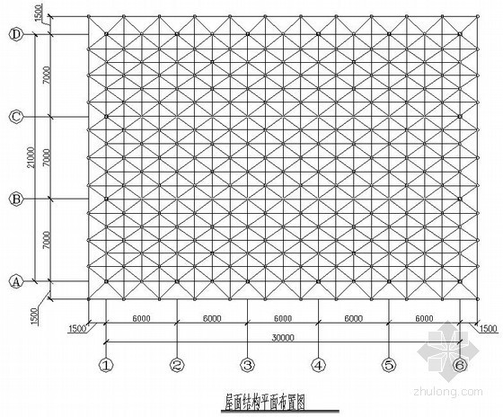 羽毛球馆空调消防资料下载-某羽毛球馆网架结构设计图