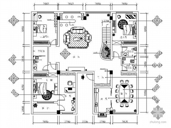 简欧复式楼装饰设计资料下载-[武汉]复式住宅设计方案（含效果）