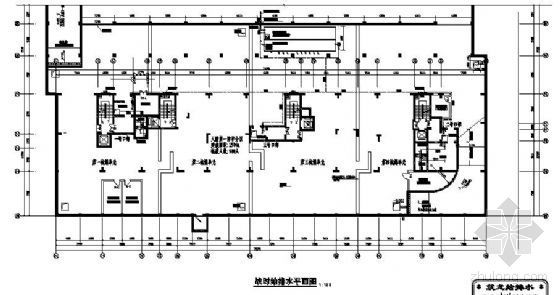 防空地下室通风设计图集资料下载-防空地下室给排水设计图（战时）