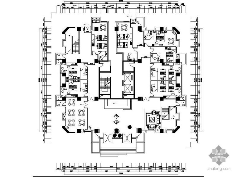 重庆希尔顿设计图资料下载-[重庆]某宾馆设计图（含效果）