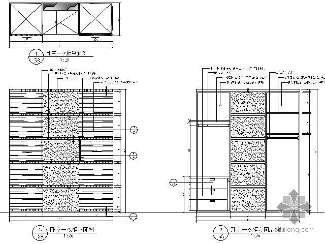 合肥家天下样板房设计资料下载-样板房衣柜详图